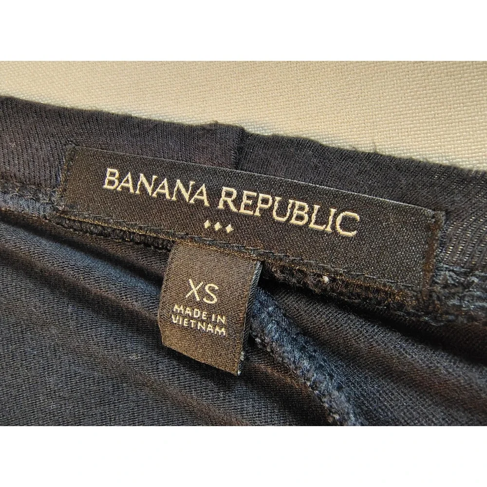 Banana Republic Womens XS Black Rayon Spandex Stretch Slim Leggings Layering